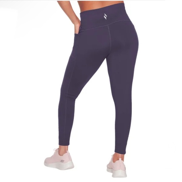 Skechers Ladies' GoStretch Luxe Tight Leggings Blue Medium - Picture 7 of 11